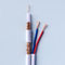 CCTV 100m Rg6 Copper Cable With Power Cord FPE Insulation